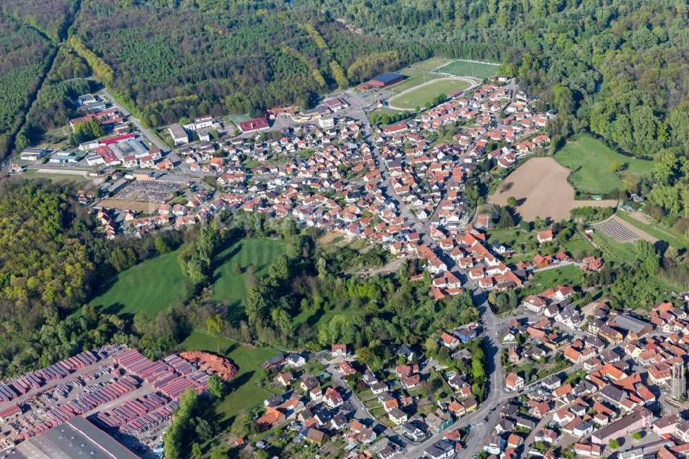 Luftbild Seltz - Siedlungsgebiet in Seltz in Grand Est, Frankreich