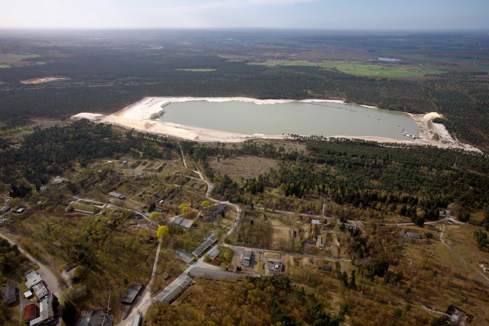 Luftaufnahme Haltern am See - Silbersee in Haltern am See im Bundesland Nordrhein-Westfalen