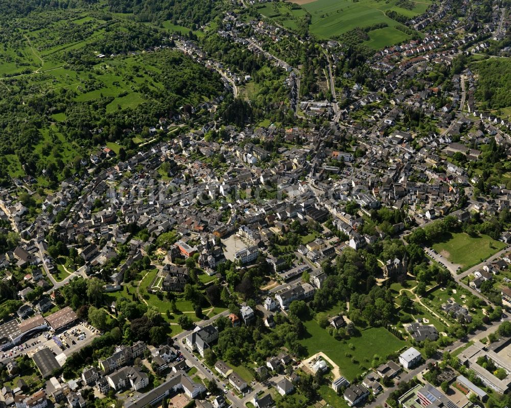 Sinzig von oben - Sinzig im Bundesland Rheinland-Pfalz