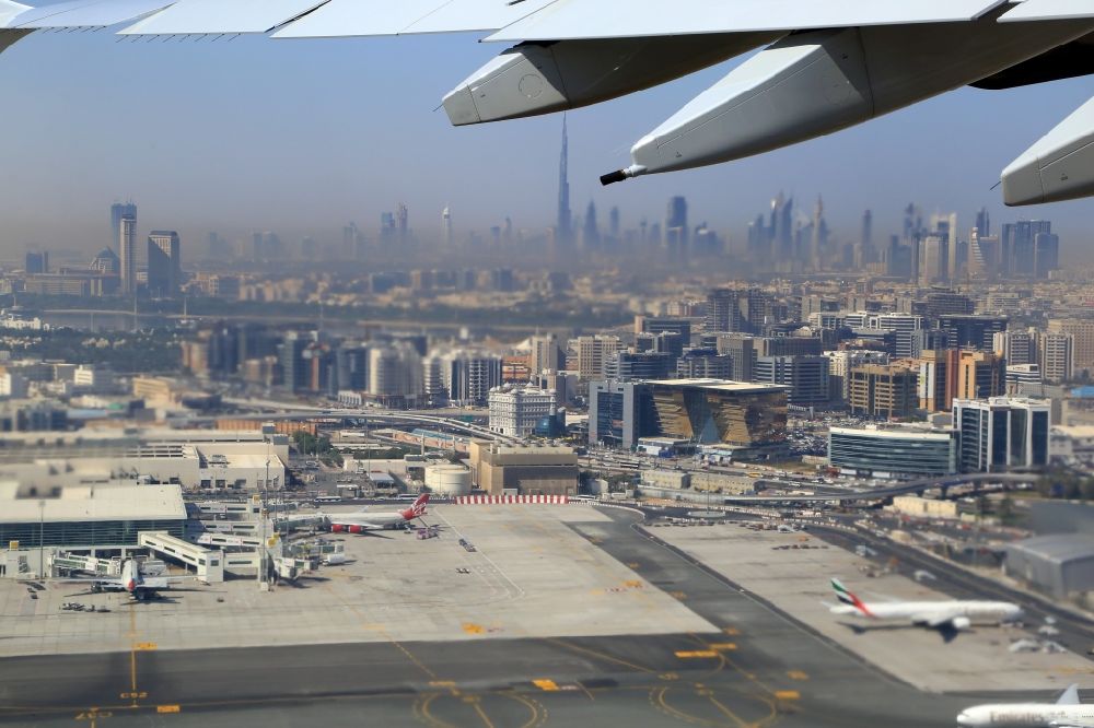 Luftaufnahme Dubai - Skyline von Dubai in Dubai, Vereinigte Arabische Emirate
