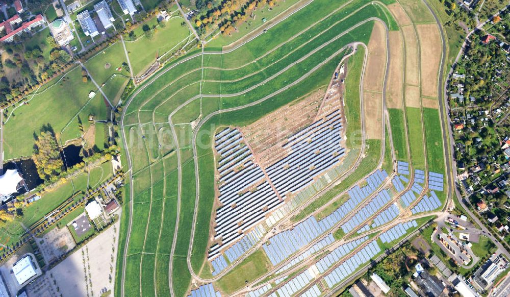 Luftaufnahme Magdeburg - Solar Deponie Magdeburg