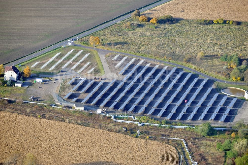 Luftbild Hohenmölsen OT Wählitz - Solaranlage in Wählitz in Sachsen-Anhalt
