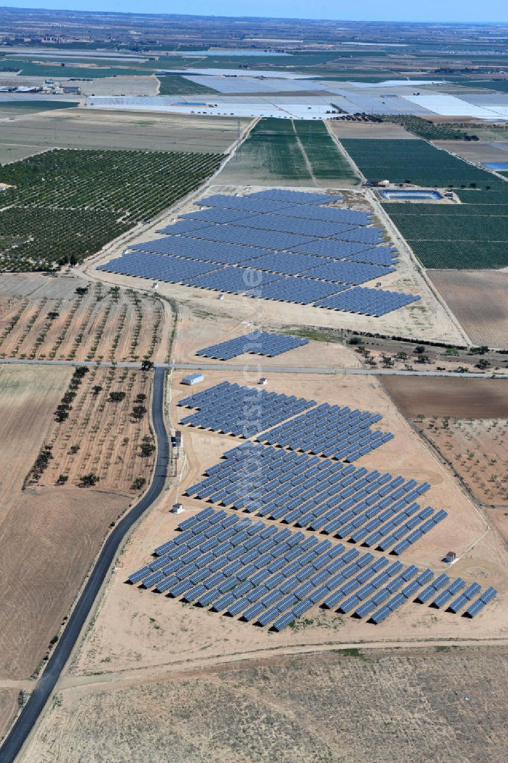 Luftbild Los Martinez - Solarfeld / Solarpark bei Los Martinez in der Region Murcia in Spanien