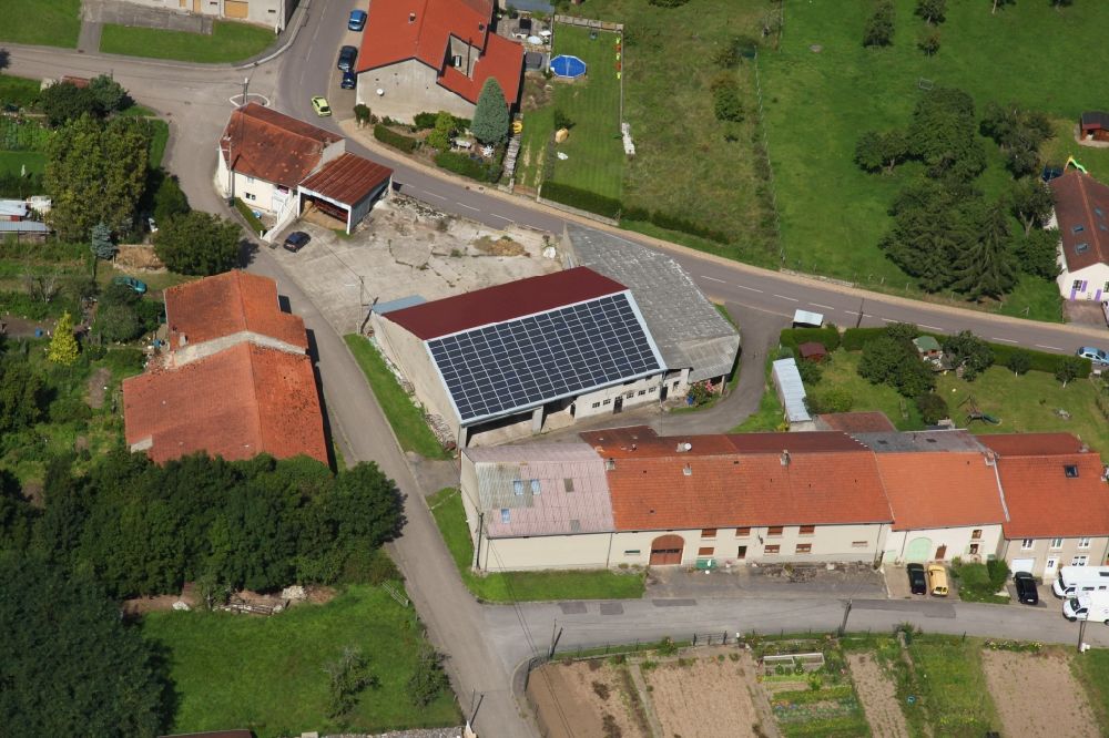 Luftaufnahme Piblange - Solarkraftwerk und Photovoltaik- Anlage in Piblange in Grand Est, Frankreich