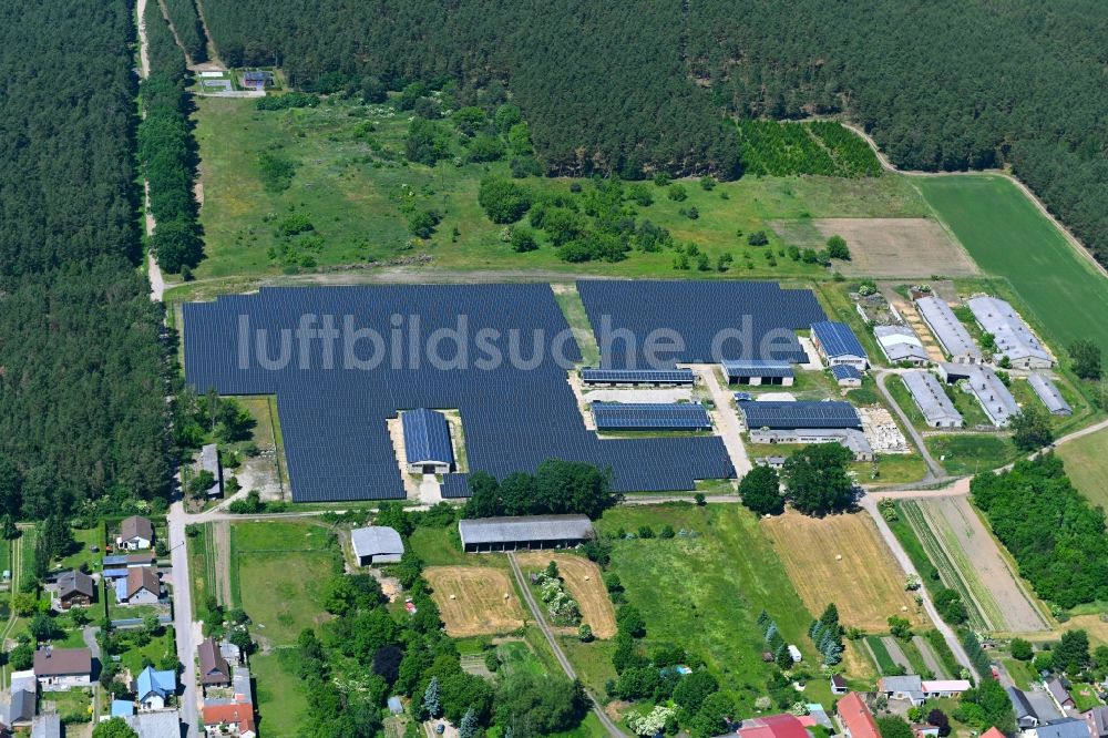 Solpke aus der Vogelperspektive: Solarkraftwerk und Photovoltaik- Anlagen in Solpke im Bundesland Sachsen-Anhalt, Deutschland