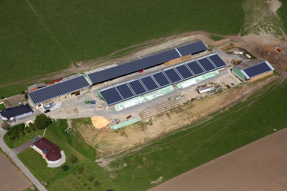 Luftaufnahme Varize - Solarkraftwerk und Photovoltaik- Anlagen in Varize in Grand Est, Frankreich