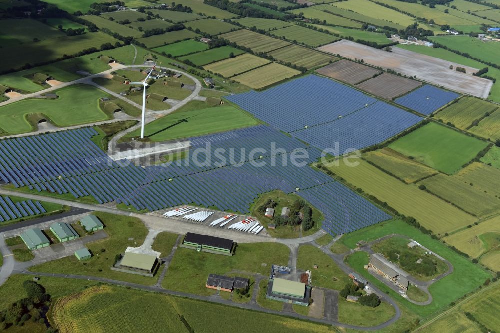 Eggebek von oben - Solarpark bzw. Solarkraftwerk in Eggebek im Bundesland Schleswig-Holstein
