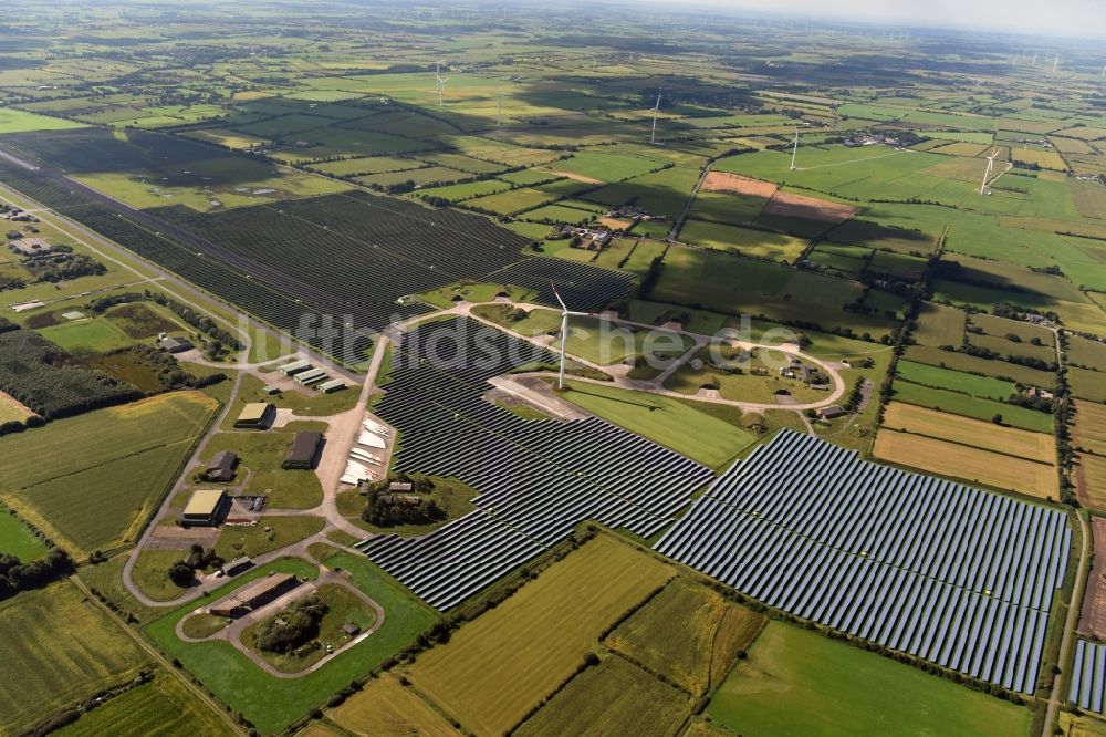 Luftaufnahme Eggebek - Solarpark bzw. Solarkraftwerk in Eggebek im Bundesland Schleswig-Holstein