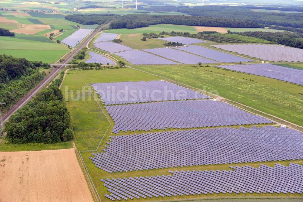 Luftbild Laudenbach - Solarpark Laudenbach in Bayern