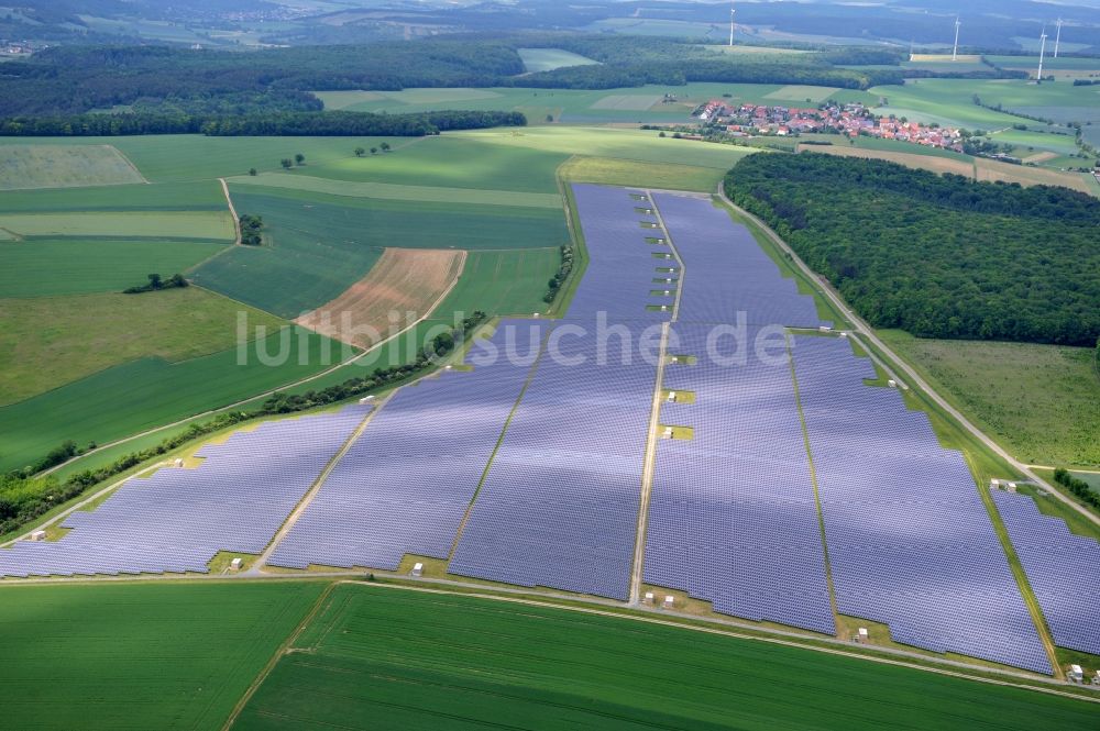 Luftbild Thüngen - Solarpark Thüngen in Bayern
