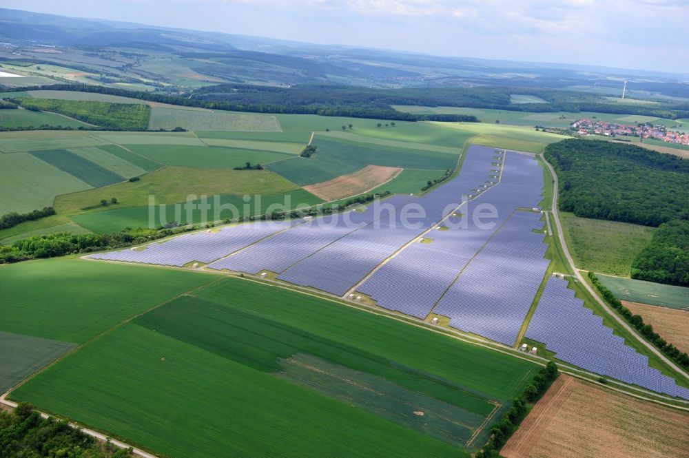 Luftaufnahme Thüngen - Solarpark Thüngen in Bayern