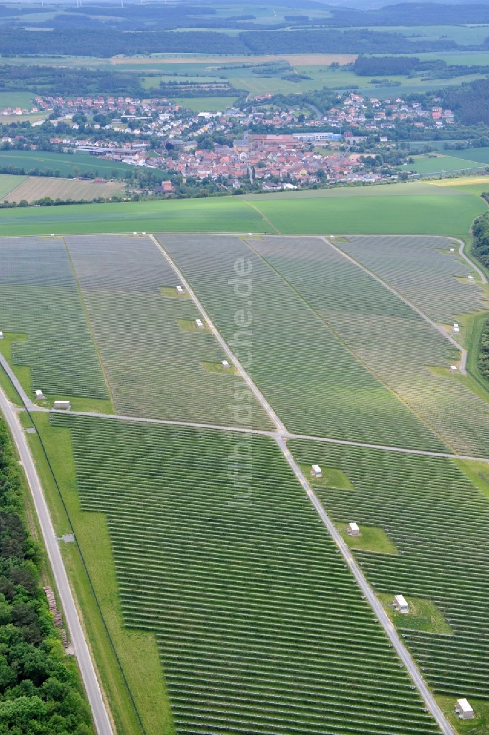 Luftbild Thüngen - Solarpark Thüngen in Bayern