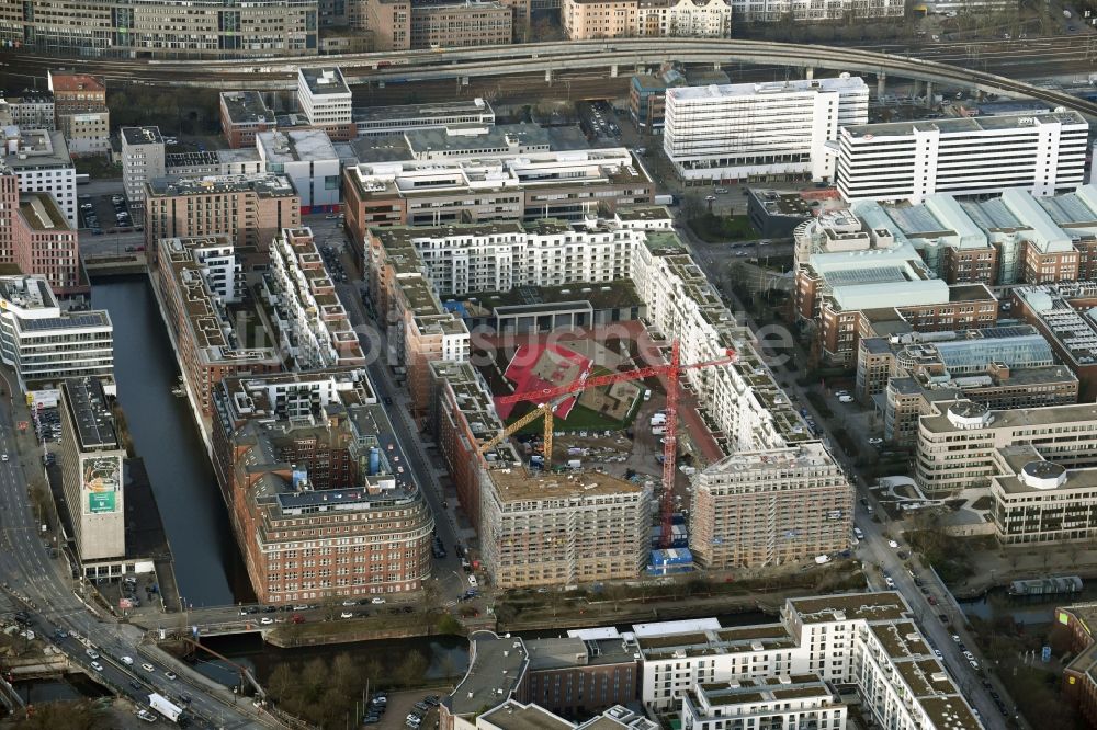 Hamburg von oben - SonninPark Baustelle zum Neubau einer Mehrfamilienhaus-Wohnanlage in Hamburg, Deutschland