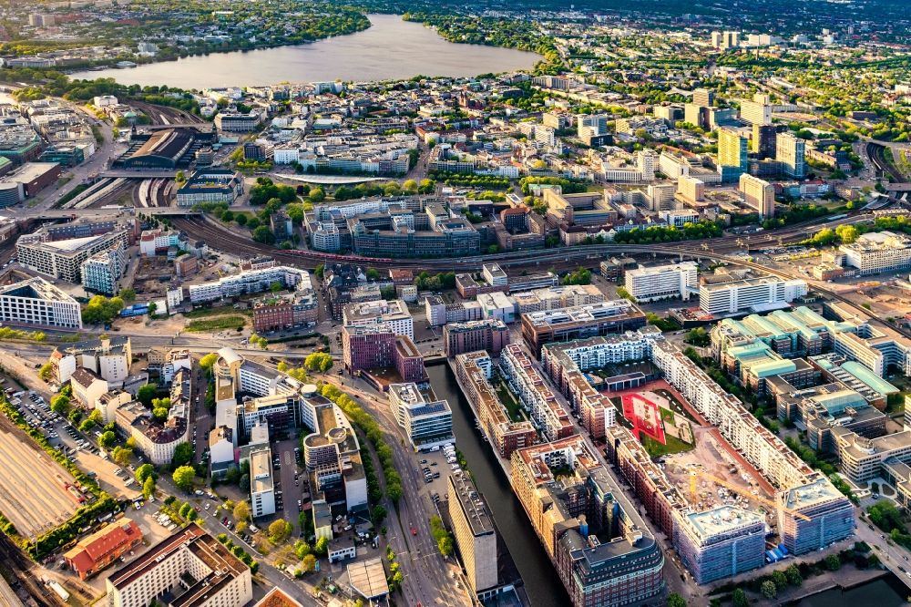 Hamburg von oben - SonninPark - Baustelle zum Neubau einer Mehrfamilienhaus- Wohnanlage in Hamburg, Deutschland