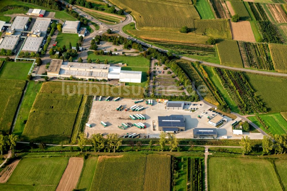 Luftbild Ettenheim - Speditions- Gebäude der Logistik- und Transportfirma Wildt Gmbh in Ettenheim im Bundesland Baden-Württemberg, Deutschland