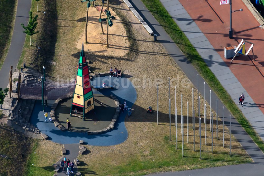 Luftbild Bremerhaven - Spielplatz an der H.-H.-Meier-Straße in Bremerhaven im Bundesland Bremen, Deutschland