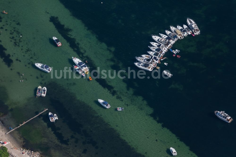 Luftbild Pelzerhaken - Sportboot- Abstellfläche an der Ostsee- Meeres- Küste in Pelzerhaken im Bundesland Schleswig-Holstein, Deutschland