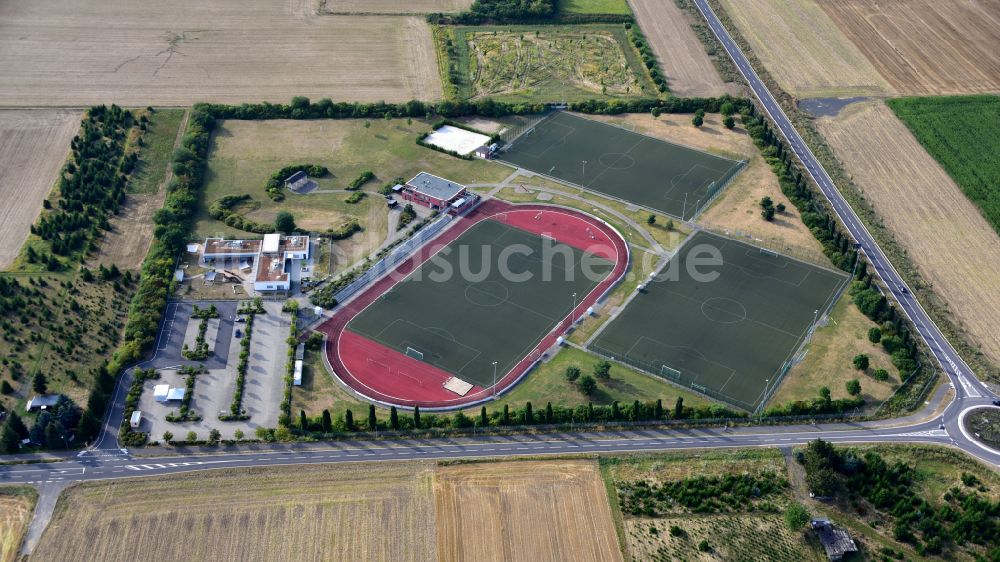 Luftaufnahme Niederkassel - Sportpark Süd in Niederkassel im Bundesland Nordrhein-Westfalen, Deutschland