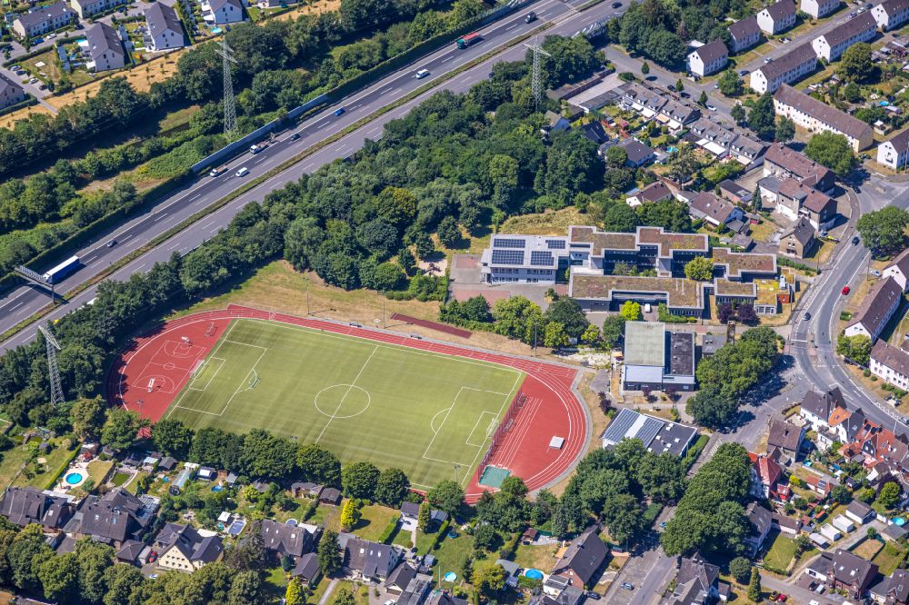Luftbild Ickern - Sportplatz- Fussballplatz des Eintracht Ickern e.V in Ickern im Bundesland Nordrhein-Westfalen, Deutschland