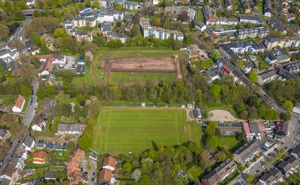 Bochum aus der Vogelperspektive: Sportplatz- Fußballplatz des WSV Bochum 06 e.V. im Ortsteil Werne in Bochum im Bundesland Nordrhein-Westfalen, Deutschland