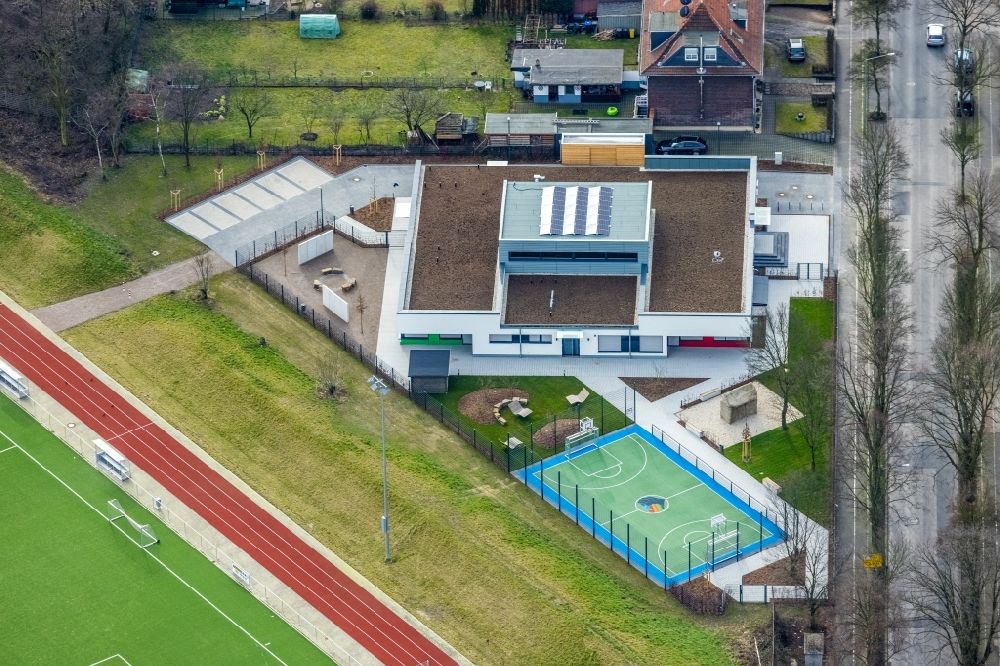Luftaufnahme Bottrop - Sportplatzanlagen an der Welheimer Straße in Bottrop im Bundesland Nordrhein-Westfalen, Deutschland