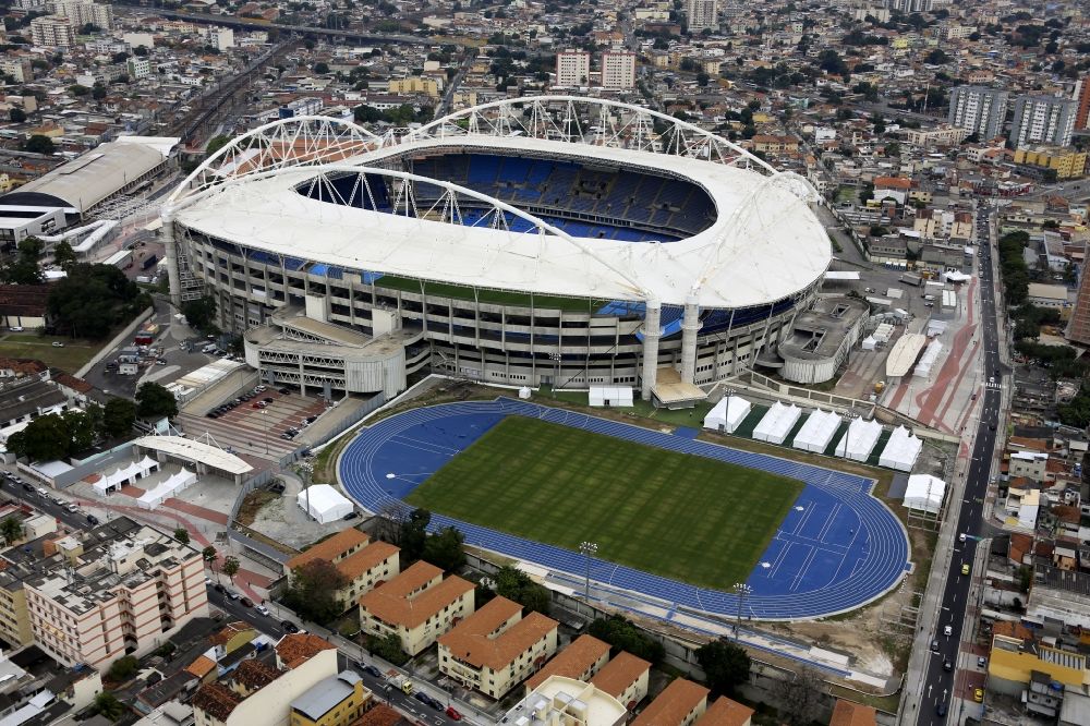 Rio de Janeiro von oben - Sportstätte des Stadion Estadio ...
