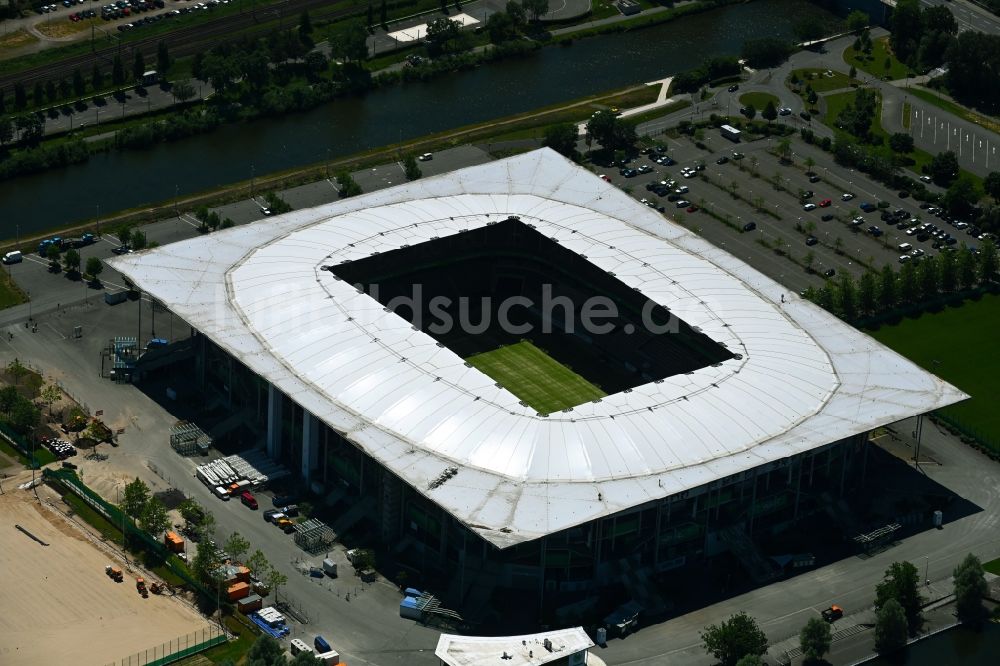 Luftbild Wolfsburg SportstättenGelände der Arena des