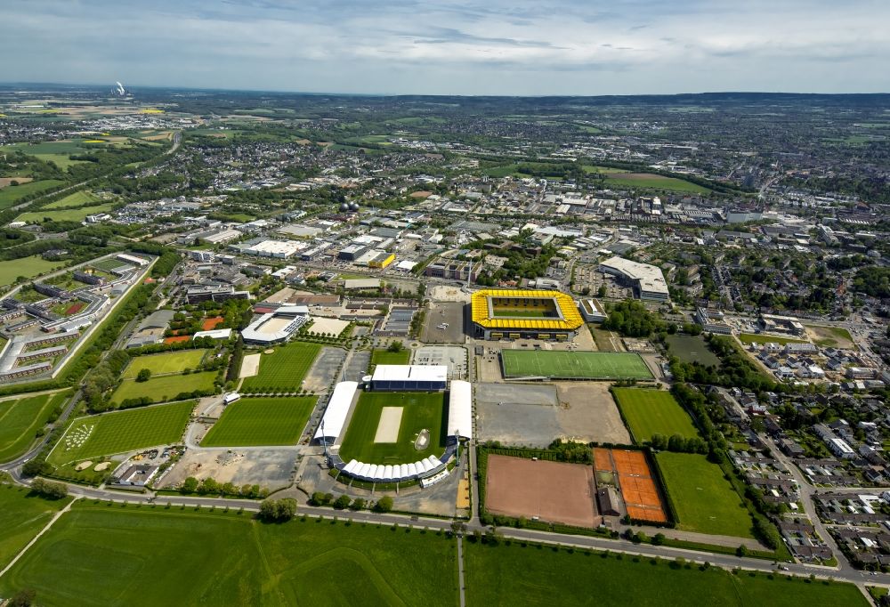 Luftbild Aachen - Sportstätten-Gelände der Arena des Reitstadion im Sportpark Soers im Bundesland Nordrhein-Westfalen