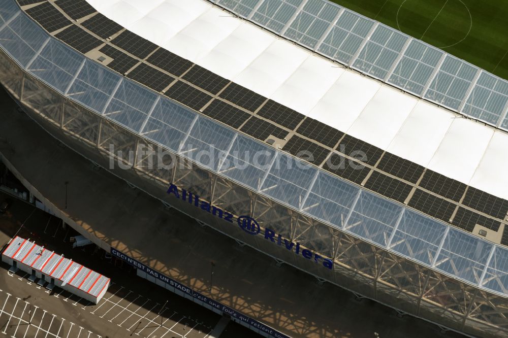 Luftbild Nizza - Sportstätten-Gelände der Arena des Stadion Allianz Riviera in Nizza in Provence-Alpes-Cote d'Azur, Frankreich