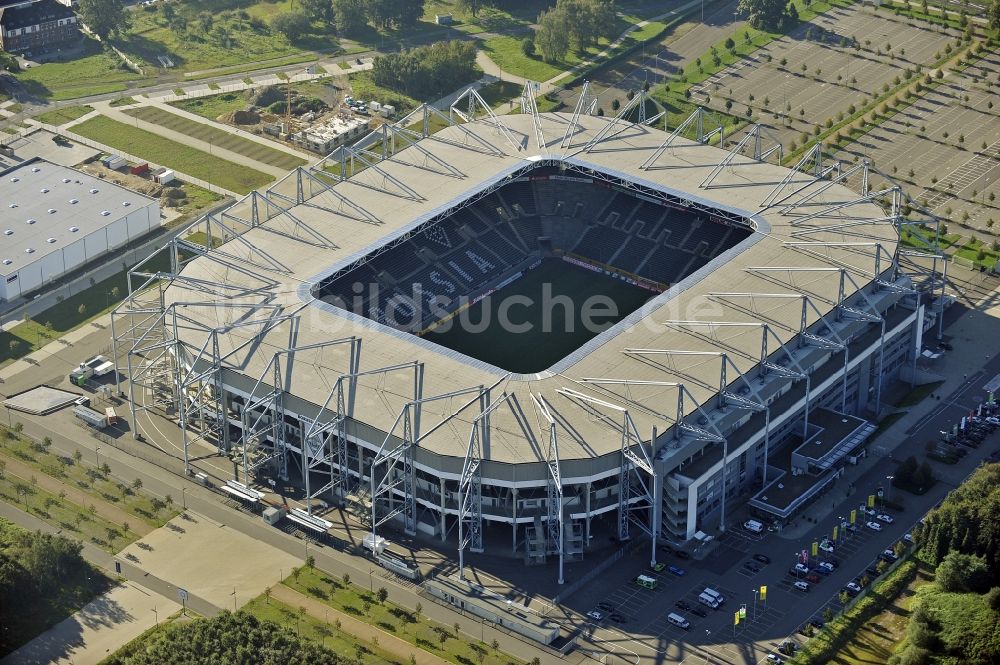 Mönchengladbach aus der Vogelperspektive: Sportstätten-Gelände der Arena des Stadion BORUSSIA-PARK in Mönchengladbach im Bundesland Nordrhein-Westfalen, Deutschland