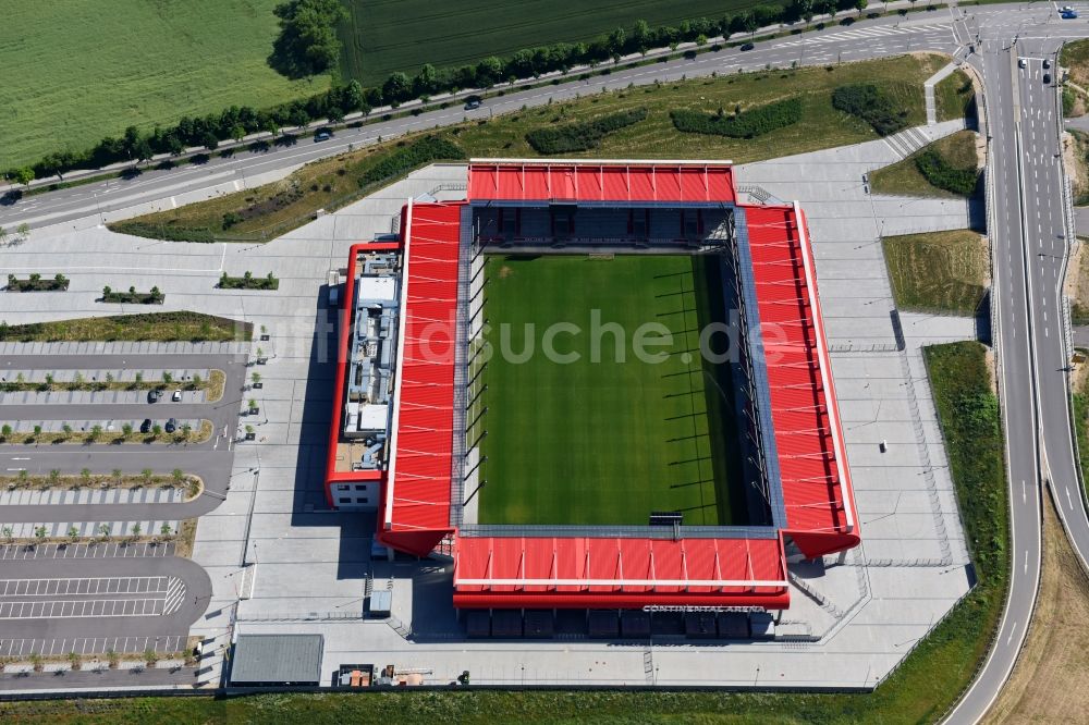Luftbild Regensburg - Sportstätten-Gelände der Arena des Stadion Continental Arena in Regensburg im Bundesland Bayern, Deutschland