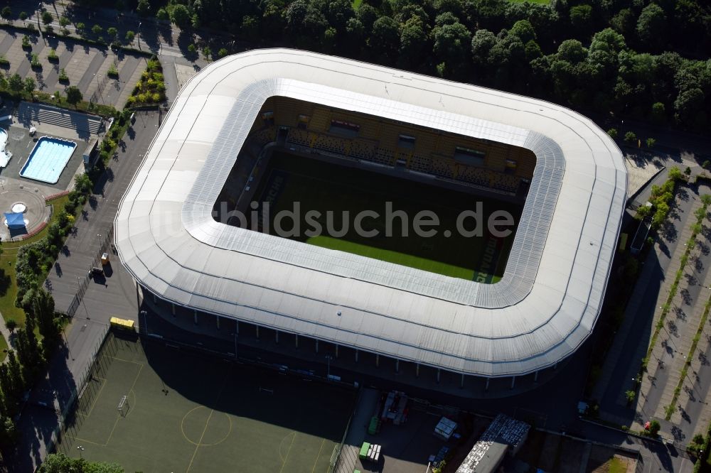 Luftbild Dresden - Sportstätten-Gelände der Arena des Stadion in Dresden im Bundesland Sachsen