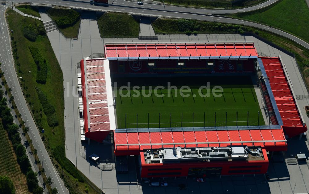 Luftbild Regensburg - Sportstätten-Gelände der Arena des Stadion Jahnstadion in Regensburg im Bundesland Bayern, Deutschland