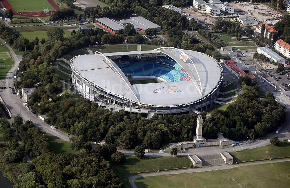 Luftaufnahme Leipzig - Sportstätten-Gelände der Arena des Stadion in Leipzig im Bundesland Sachsen