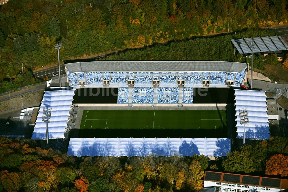 Luftbild Saarbrücken - Sportstätten-Gelände der Arena des Stadion Ludwigsparkstadion in Saarbrücken im Bundesland Saarland, Deutschland