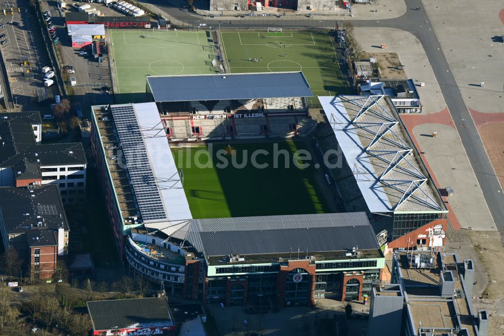 Luftbild Hamburg - Sportstätten-Gelände der Arena des Stadion Millerntor- Stadion in Hamburg, Deutschland