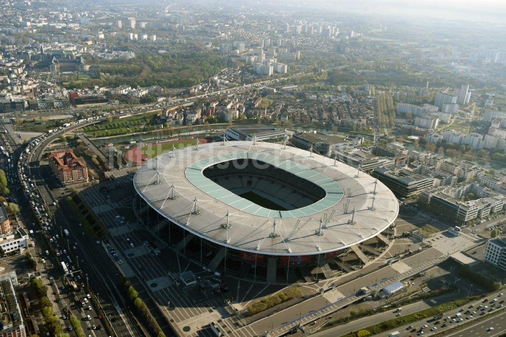 Luftbild Paris Saint-Denis - Sportstätten- Gelände der Arena des Stadion in Paris - Saint-Denis in Ile-de-France, Frankreich