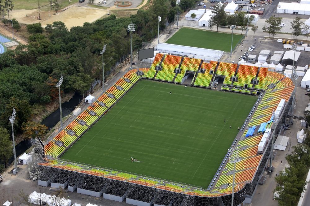 Rio de Janeiro aus der Vogelperspektive: Sportstätten-Gelände der Arena des Stadion in Rio de Janeiro in Brasilien