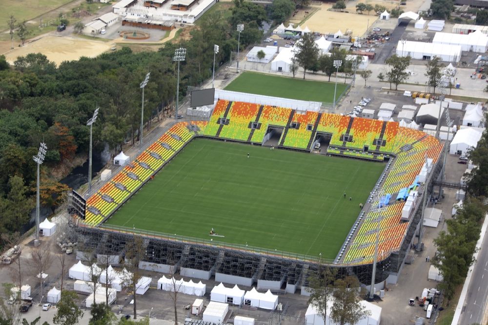 Luftbild Rio de Janeiro - Sportstätten-Gelände der Arena des Stadion in Rio de Janeiro in Brasilien