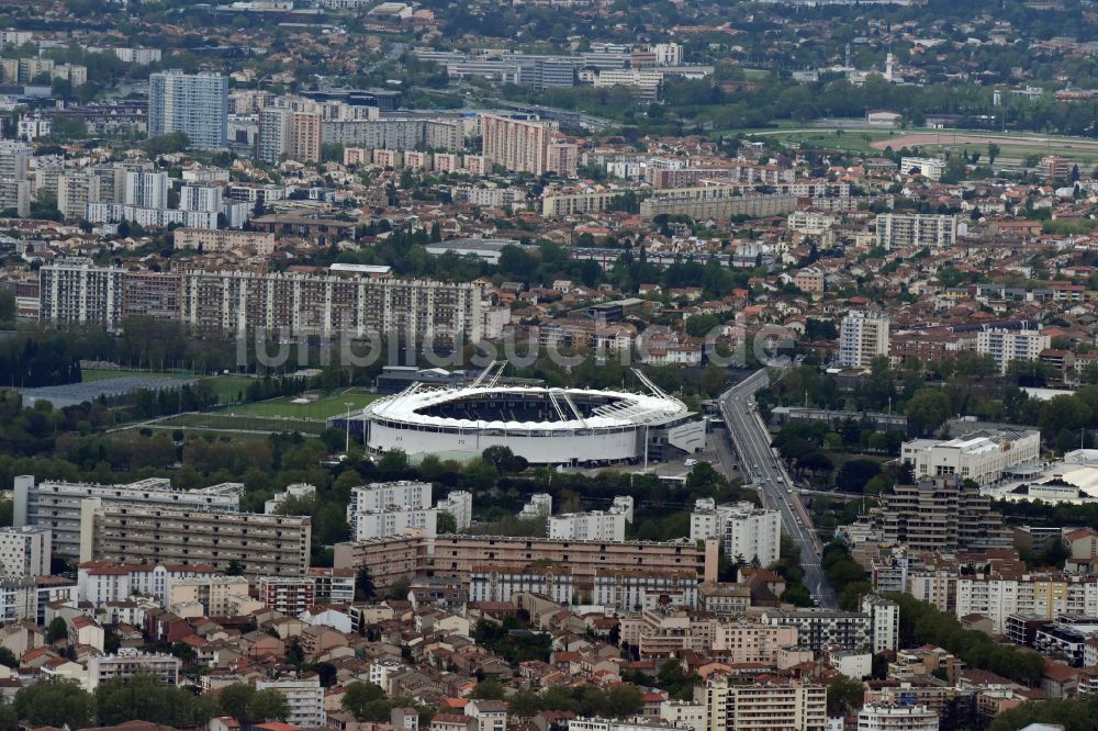 Luftbild Toulouse - Sportstätten-Gelände der Arena des Stadion Stadium TFC Municipal in Toulouse in Occitanie, Frankreich