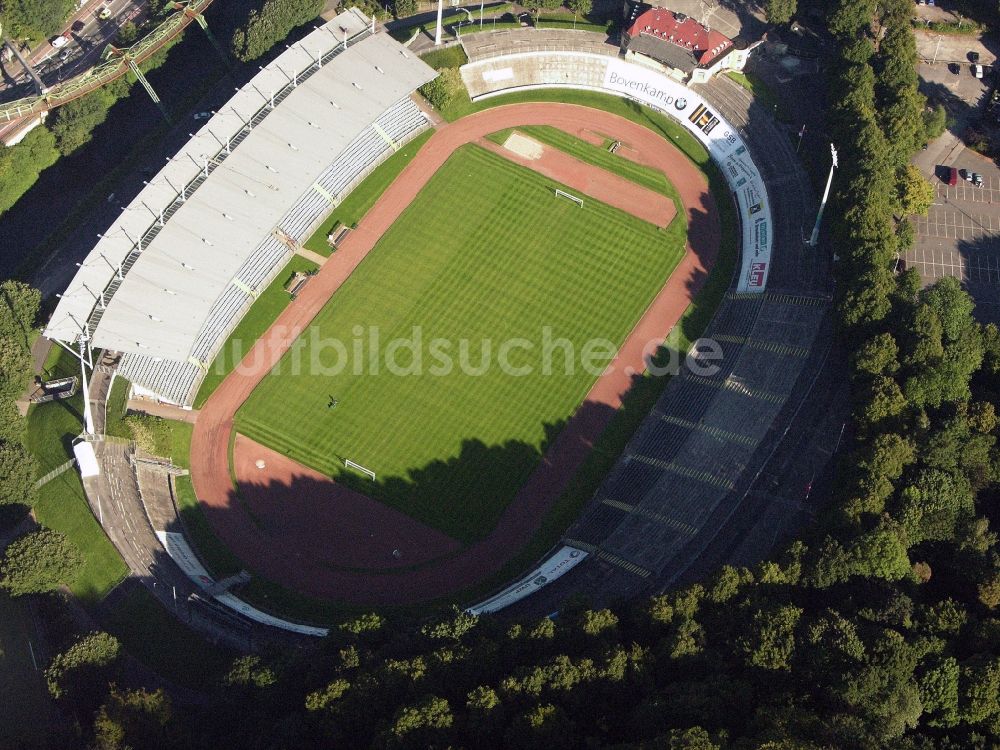 Luftbild Wuppertal - Sportstätten-Gelände der Arena des Stadion Am Zoo in Wuppertal im Bundesland Nordrhein-Westfalen, Deutschland