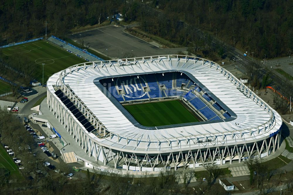 Luftbild Karlsruhe - Sportstätten-Gelände des KSC-Stadion Wildparkstadion in Karlsruhe im Bundesland Baden-Württemberg, Deutschland