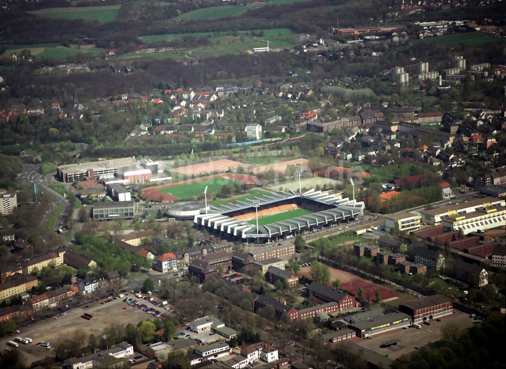 Bochum aus der Vogelperspektive: Sportstätten-Gelände des Stadion in Bochum im Bundesland Nordrhein-Westfalen