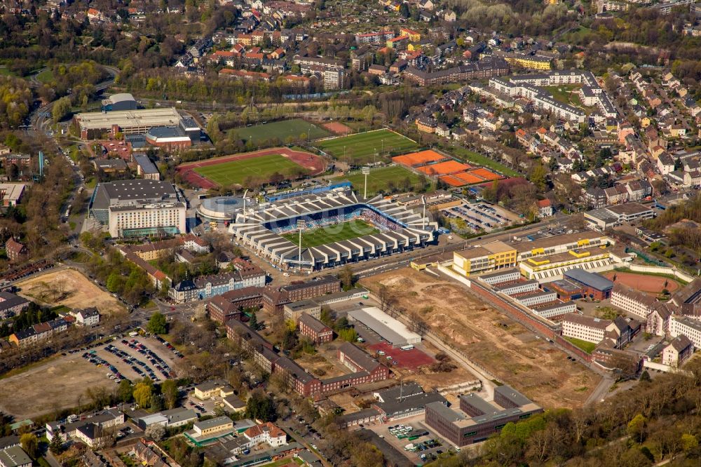 Luftbild Bochum - Sportstätten-Gelände des Stadion in Bochum, Vfl Bochum, im Bundesland Nordrhein-Westfalen