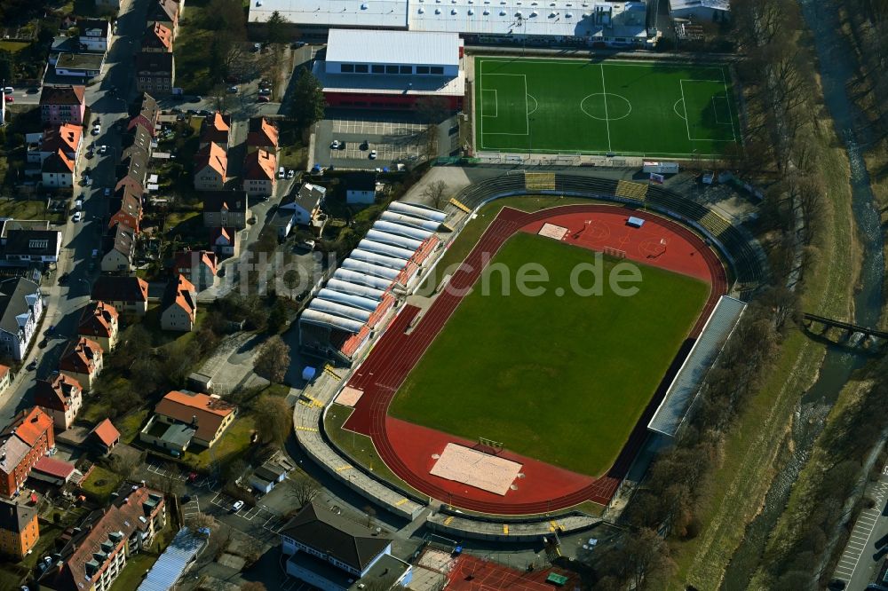 Luftbild Bayreuth - Sportstätten-Gelände des Stadion Hans-Walter-Wild-Stadion in Bayreuth im Bundesland Bayern, Deutschland