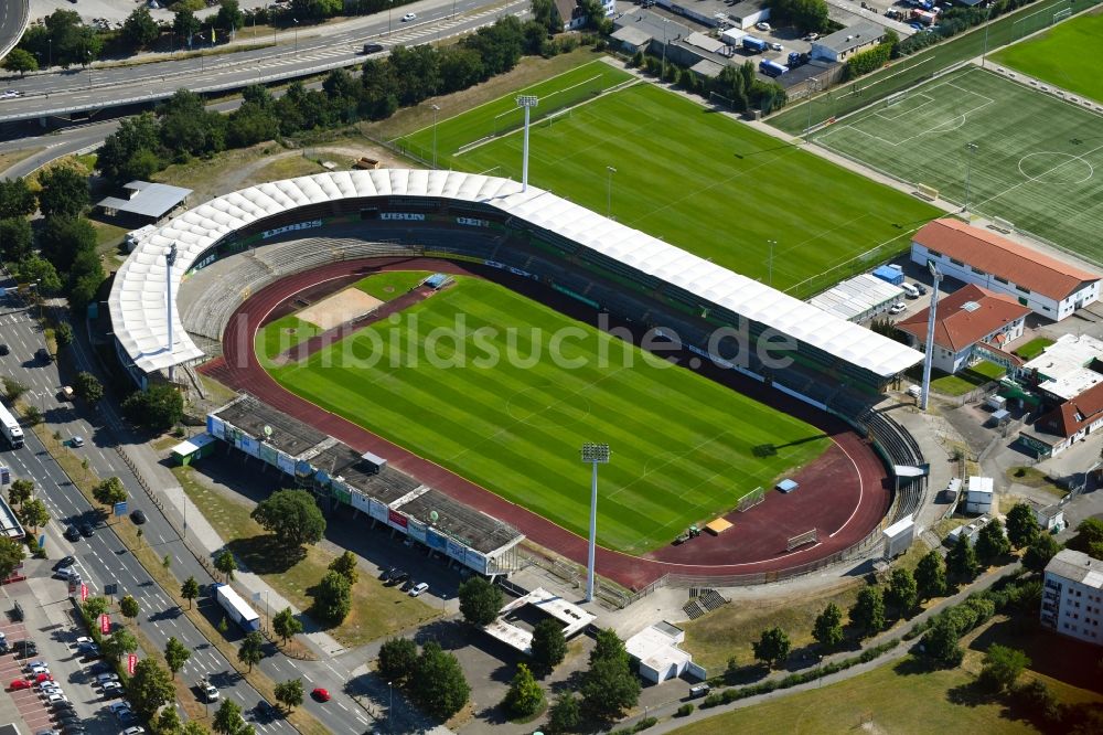 Luftaufnahme Wolfsburg - Sportstätten-Gelände des Stadion VfL-Stadion am Elsterweg in Wolfsburg im Bundesland Niedersachsen, Deutschland