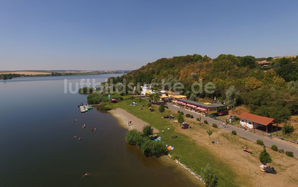 Luftbild Seeburg - Süßer See im Ortsteil Seeburg im Seegebiet Mansfelder Land im Bundesland Sachsen-Anhalt