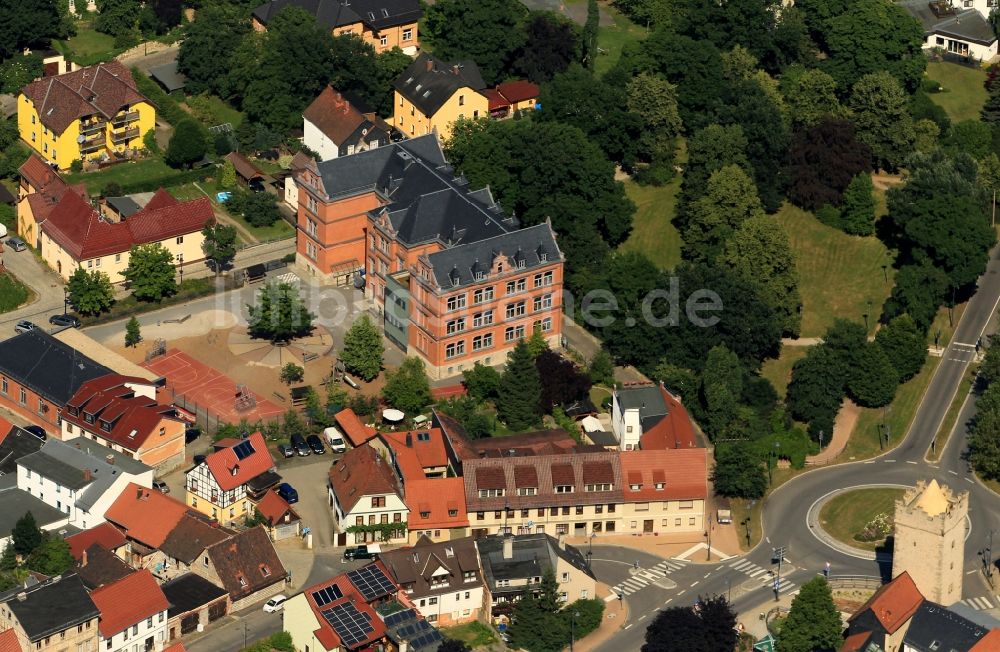 Luftaufnahme Saalfeld/Saale - Staatliche Grundschule Caspar Aquila in Saalfeld im Bundesland Thüringen