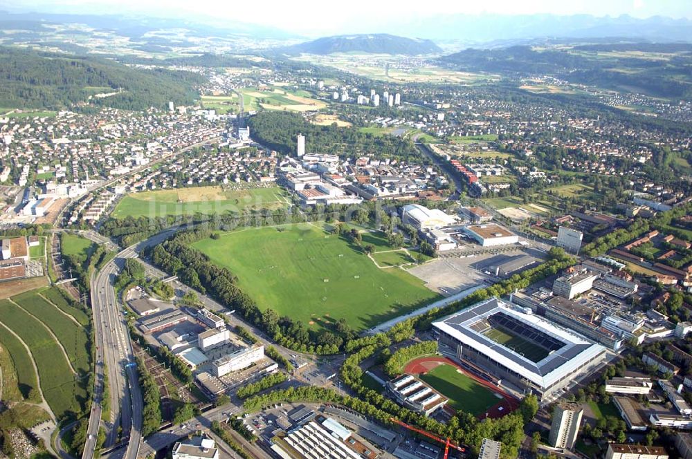 Luftbild Bern - Stadion - Arena des Stade de Suisse in Bern in der Schweiz