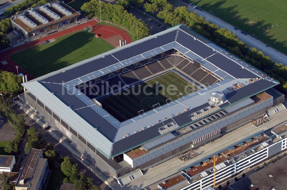 Luftbild Bern - Stadion - Arena des Stade de Suisse in Bern in der Schweiz
